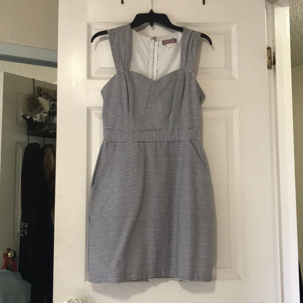 Structured back zip dress